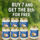 OFFERTA DI RISPARMIO 7x Olio di cocco Cosmolife "NF" 500ml +1 gratis