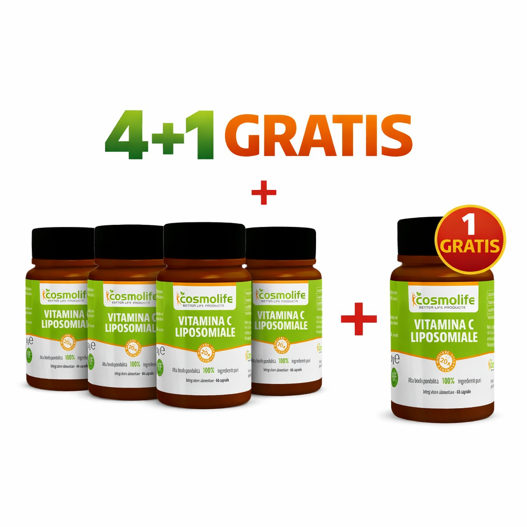 4+1 kostenloses Vitamin C Angebot Vitamin C Liposomale Kapseln 4+1 gratis – Bild 1